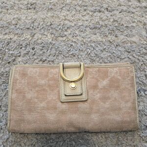 Vintage Gucci Bifold Wallet Canvas  Authentic Pink